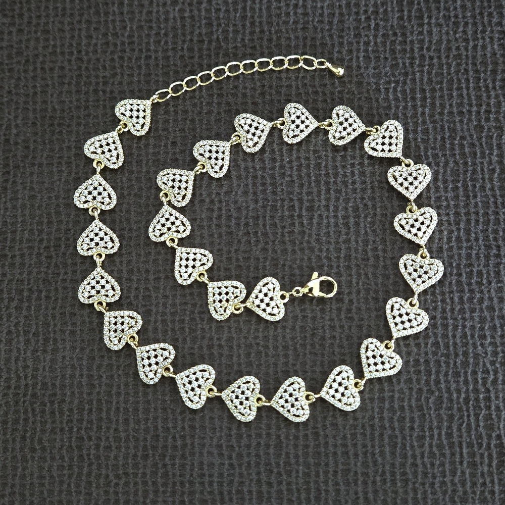 Gemelli👭 "Rebecca" Gold Hearts💛 Necklace - NWT - Picture 10 of 16